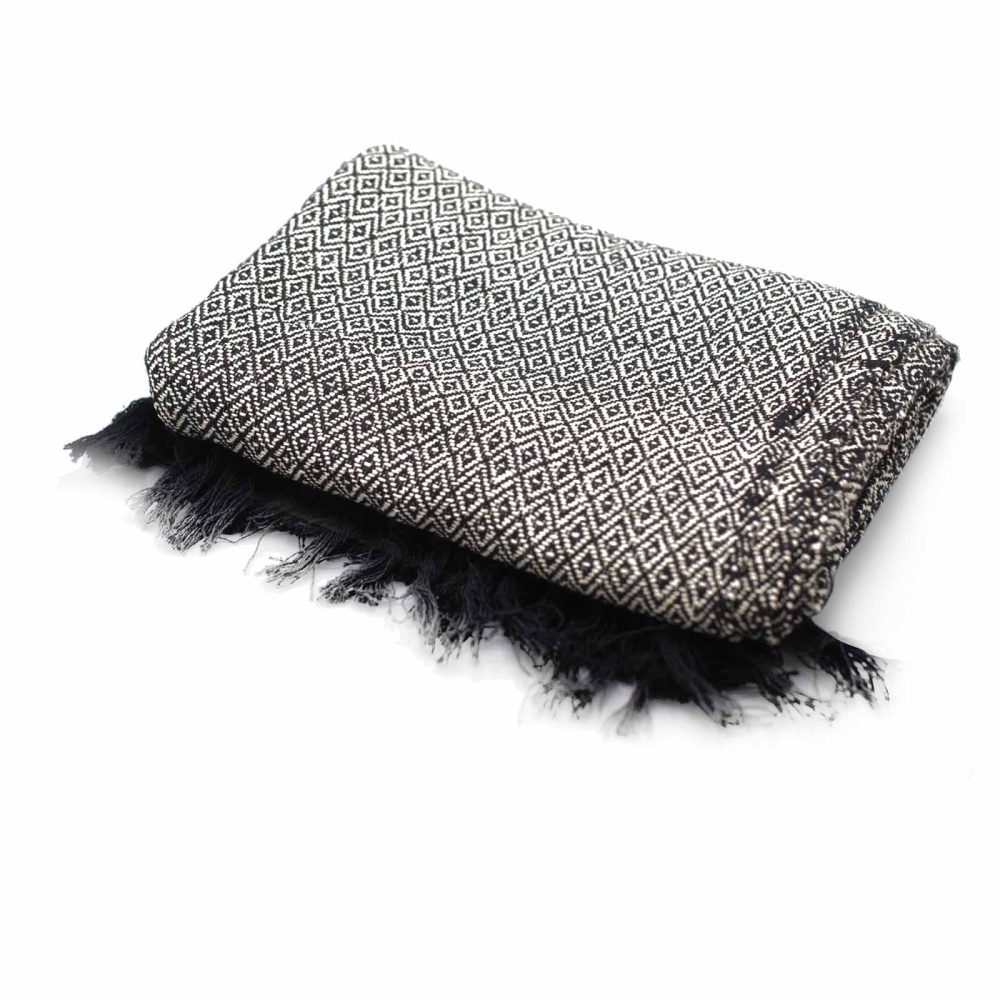 Boho Comfort Throws - 125 x 150 cm - Charcoal
