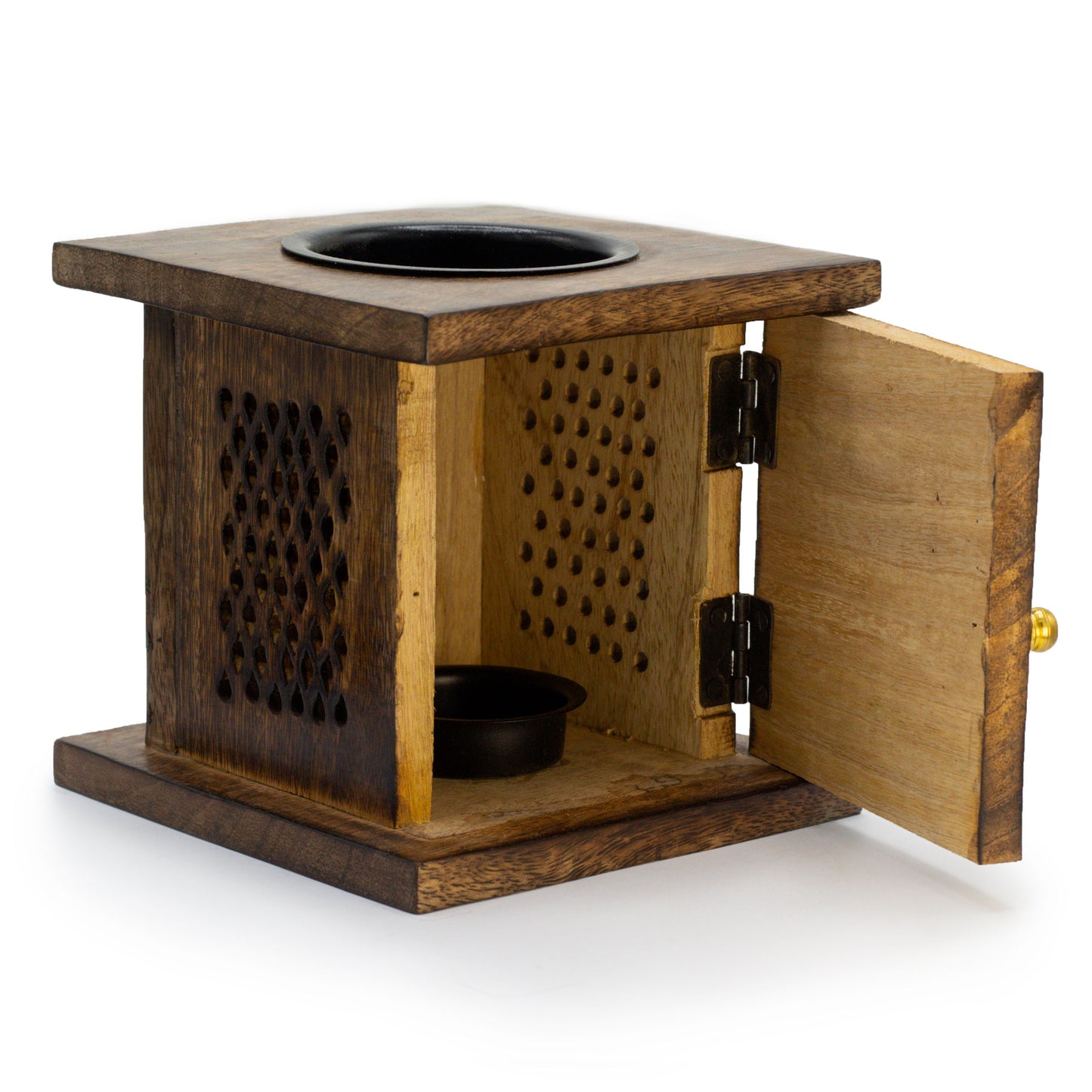 Large Mango Box Oil Burner - Tree of life