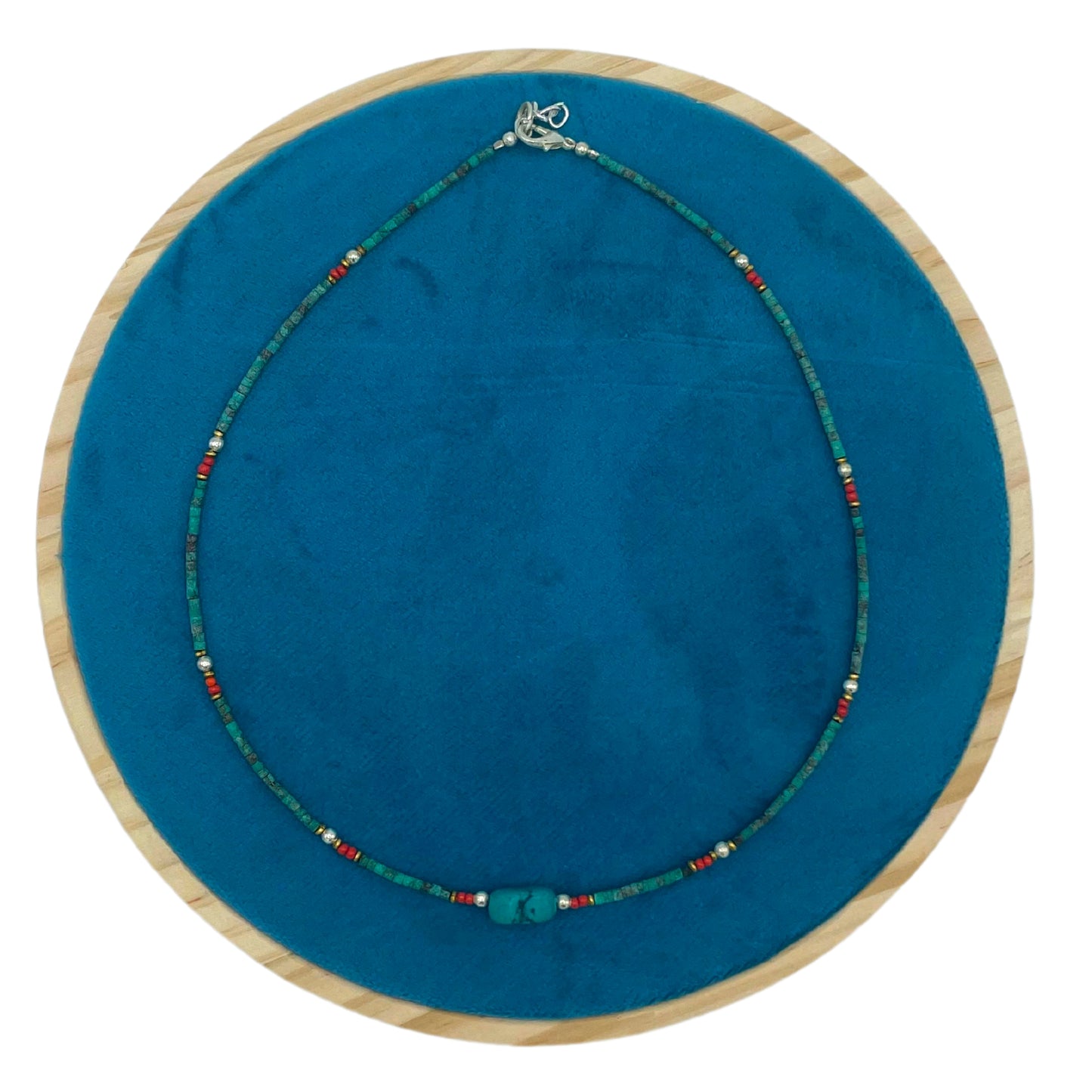 Turquoise and Stone Nepalese Extra Fine Gem Necklace