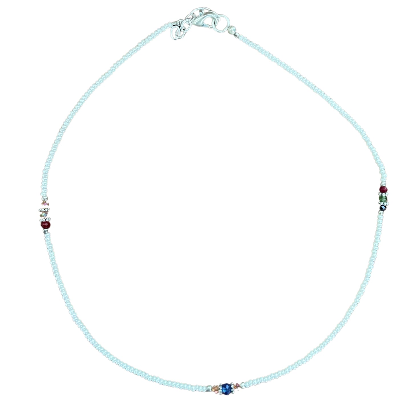 Pearl and Cut Beads Nepalese Extra Fine Gem Necklace