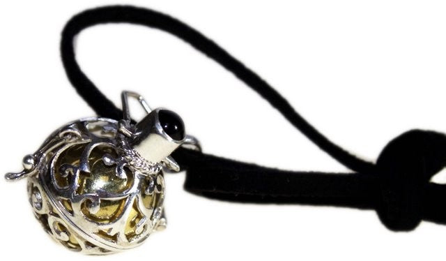 Silver Angel Bell - Night- time - 18mm