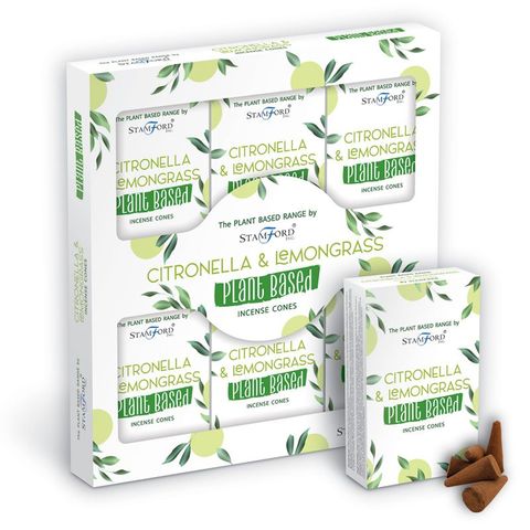 Stamford Plant Based Incense Cones - Citronella & Lemongrass