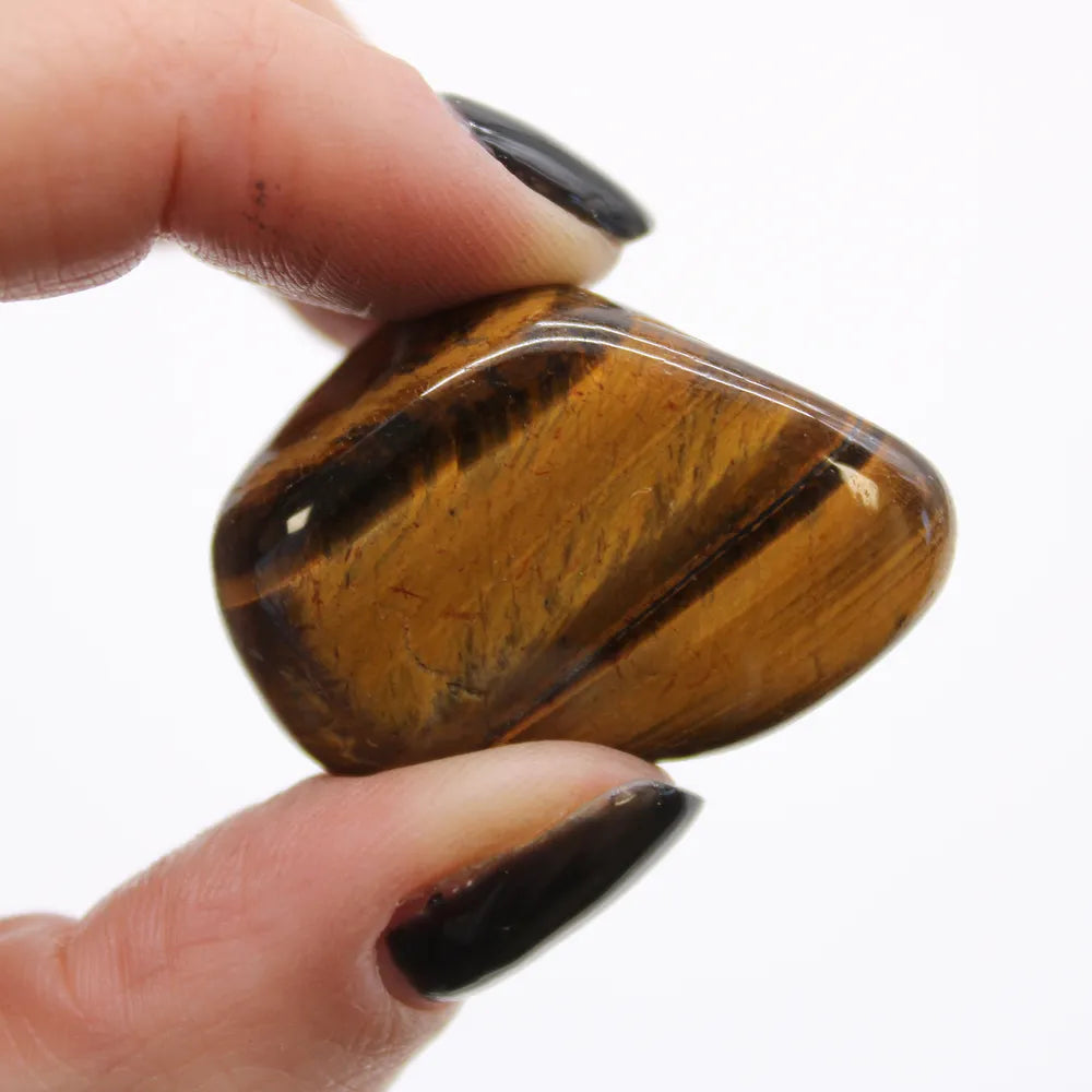 Tigers Eye Medium Tumblestone 12 Pack