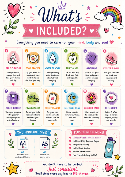 The 12 Week Self Care Journal - Digital Download