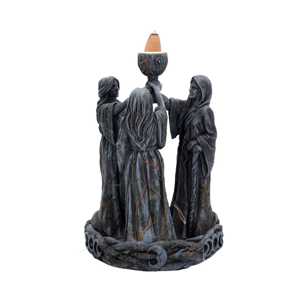 Mother Maiden and Crone Backflow Incense Burner 18cm