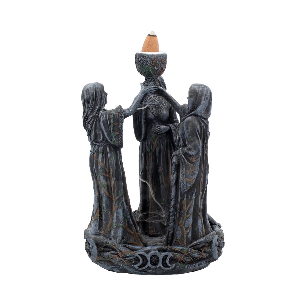 Mother Maiden and Crone Backflow Incense Burner 18cm