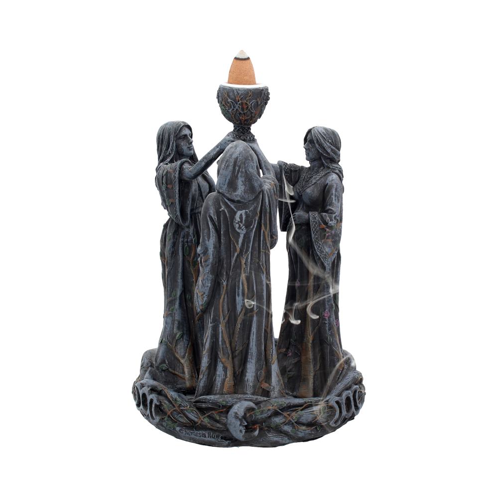 Mother Maiden and Crone Backflow Incense Burner 18cm