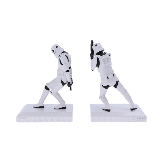 Two white-armored figures are posed doing the iconic Michael Jackson lean on separate white platforms, holding weapons against a plain white background.