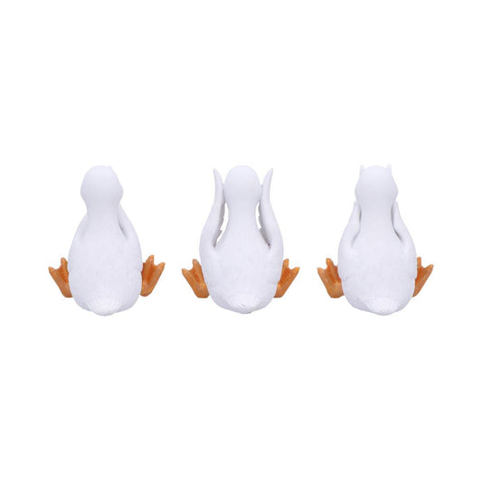 Three Wise Geese Figurines