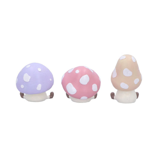Three Wise Toadstools Figurines