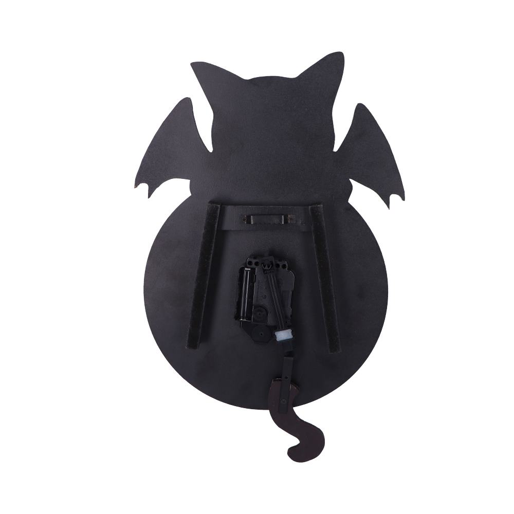 Malpuss Winged Cat Cult Cutie Clock