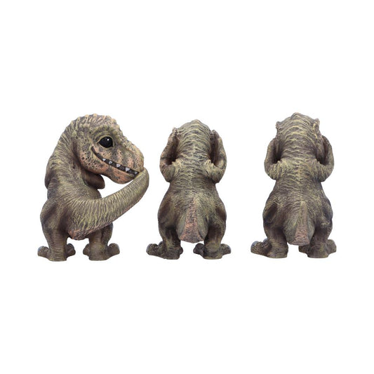 Three Wise Tyrannosaurus Rex Figurines