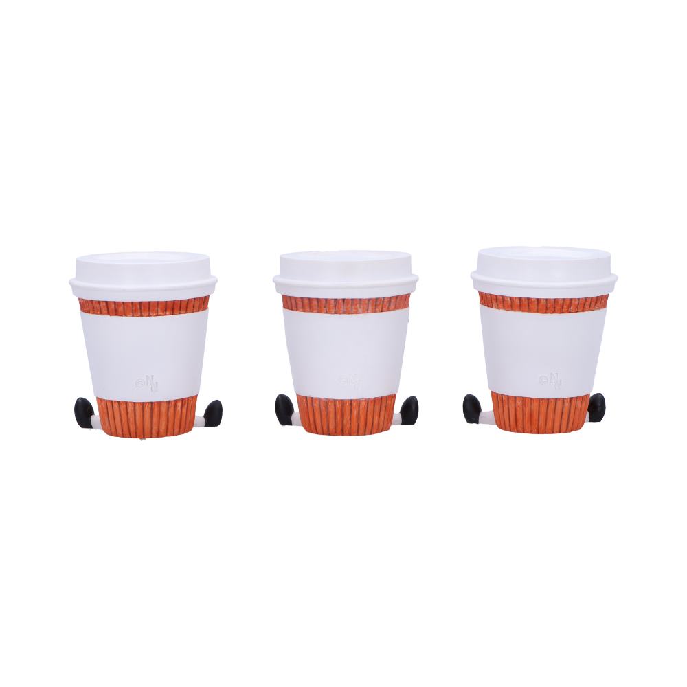 Three Wise Coffee Cups Figurines