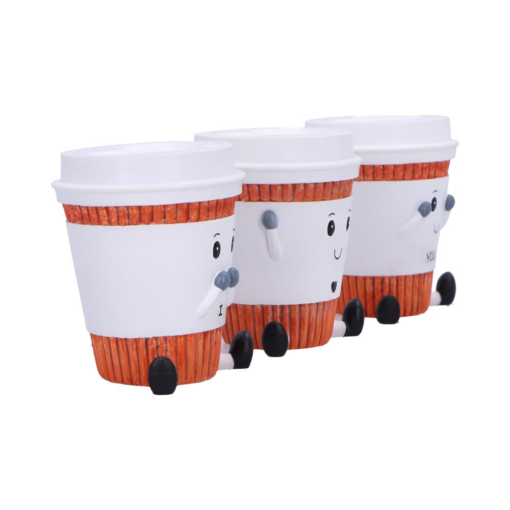 Three Wise Coffee Cups Figurines