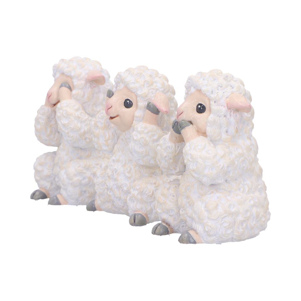 Three Wise Sheep Figurines
