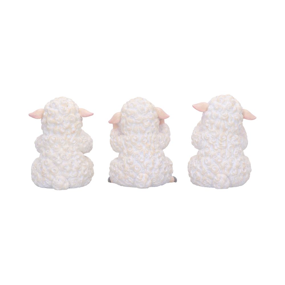 Three Wise Sheep Figurines
