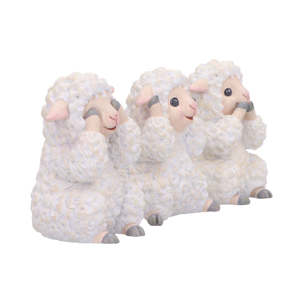 Three Wise Sheep Figurines