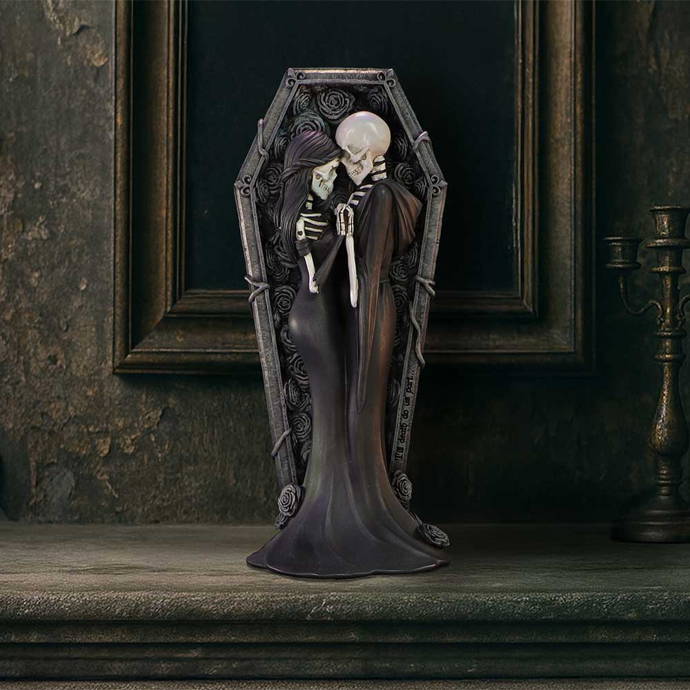 Eternal Promise Skeleton Lovers Figurine hand-painted polyresin skeleton couple statue