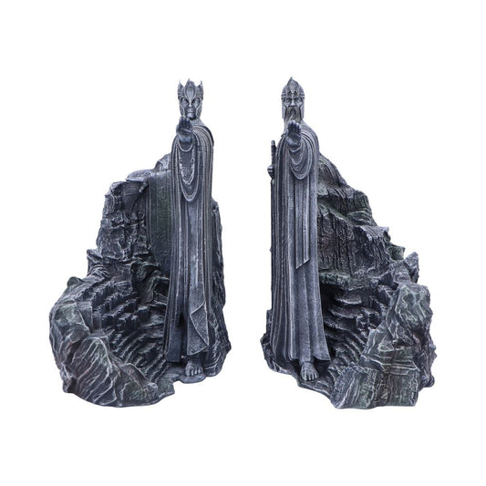 Large Argonath bookend pair with tall grey sentinels and rock-textured bases
