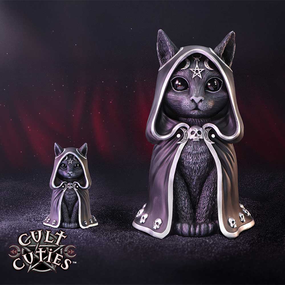Zefur robed cat large Cult Cutie figurine in seated pose