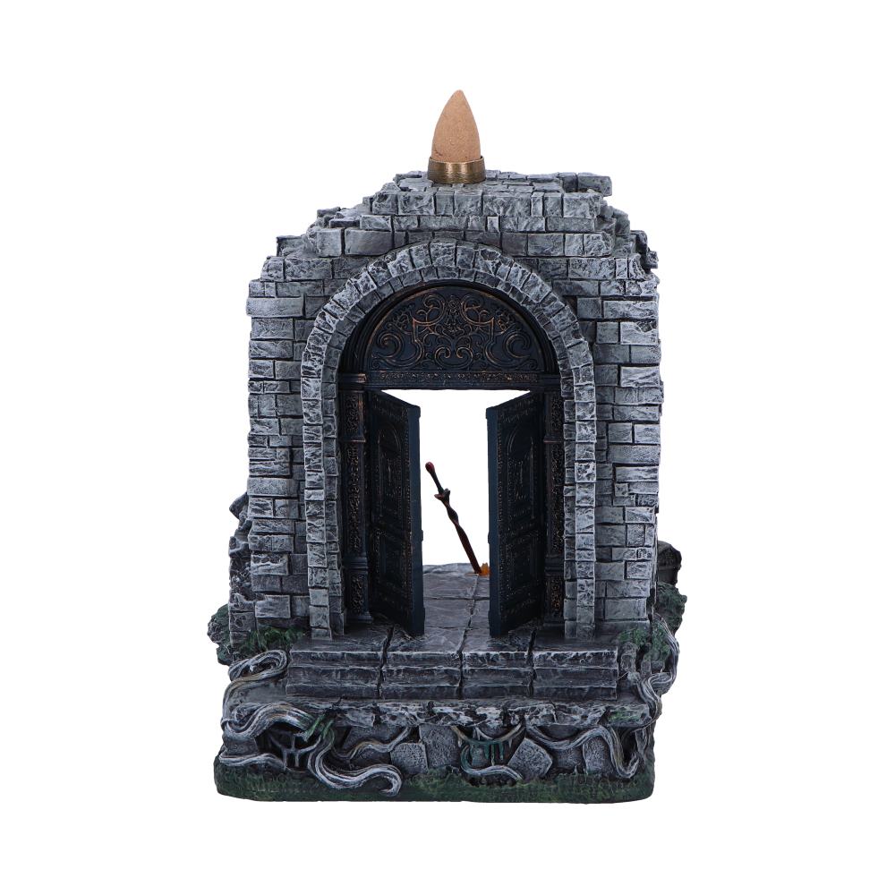 Rear view of the Fog Gate arch and open doorway