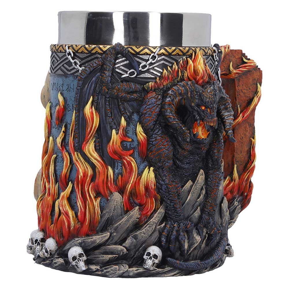 LOTR Balrog Tankard - Opposite angle of flames around the tankard