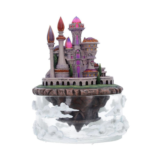 World of Warcraft City of Dalaran Box - front with purple-roofed city towers above a cloud-decorated clear base