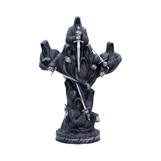 LOTR Ringwraiths of Middle-earth Figurine - Front showing grouped hooded Ringwraiths and pale hands