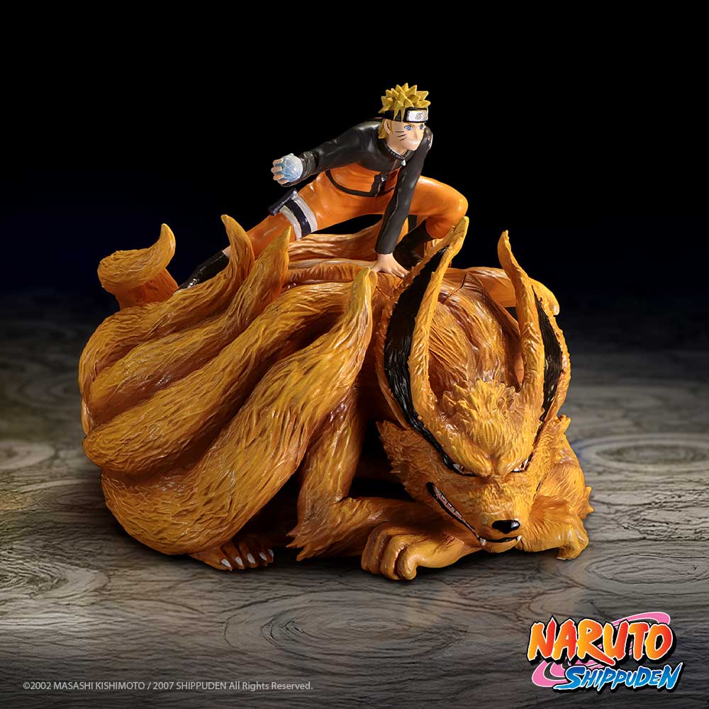 Naruto Kurama Hidden Storage Box - Naruto and Kurama box in a styled anime display