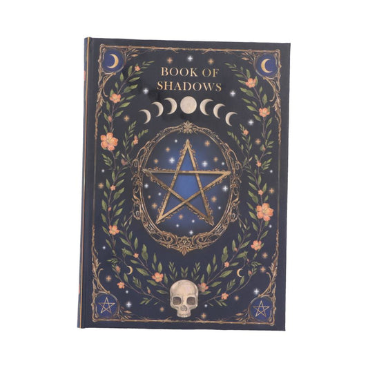 Book of Shadows Journal - pentagram and botanical Book of Shadows cover