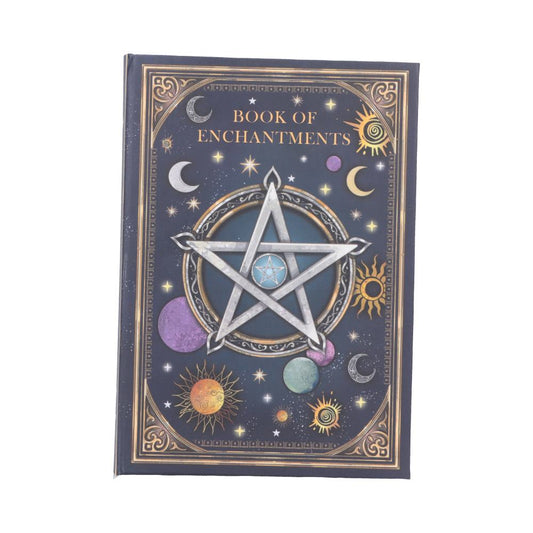 Book of Enchantments Journal - pentagram and planets on celestial cover