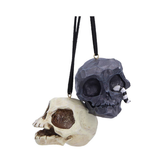 Grim and Grin Hanging Ornaments (Set of 2)