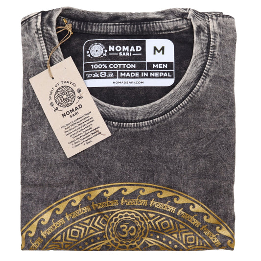 Medium Stone Washed T-Shirt - Chakra - Dark Grey