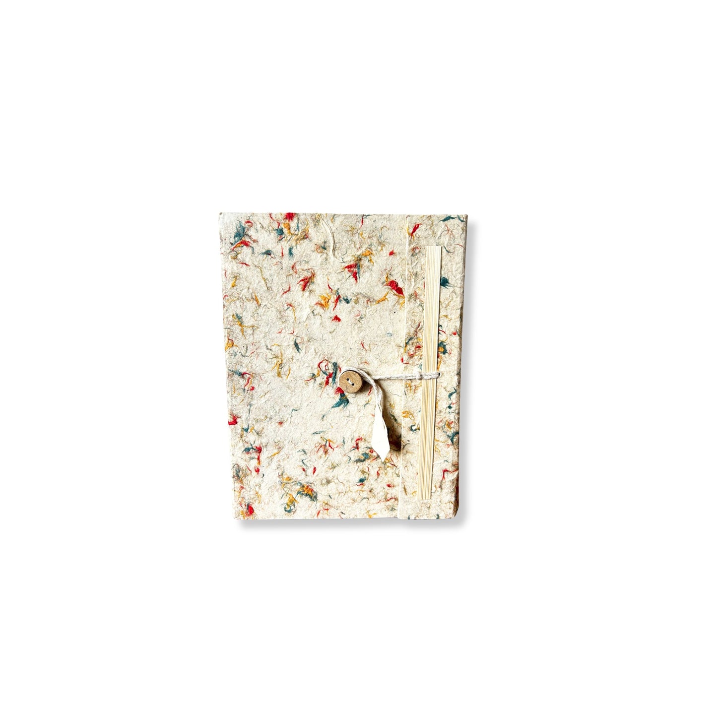 Mixed Colour Lokta Journal mini handmade paper with recycled cotton cover for travel notes and sketching