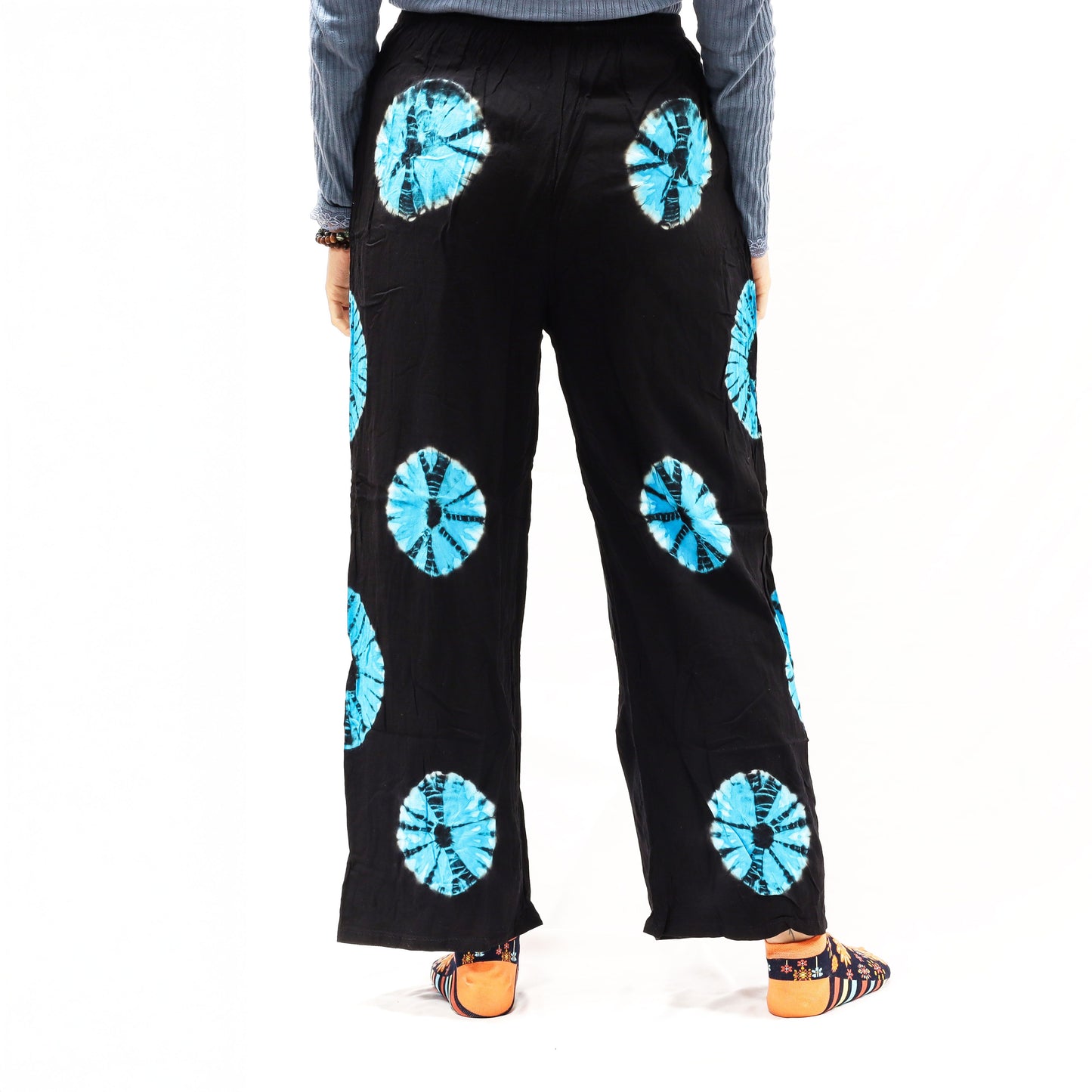 Japanese Style Lounge Pants - Med -Black, Blue