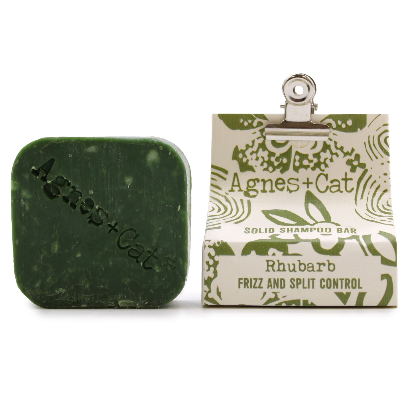 Agnes and Cat rhubarb solid shampoo bar 60g plastic free haircare