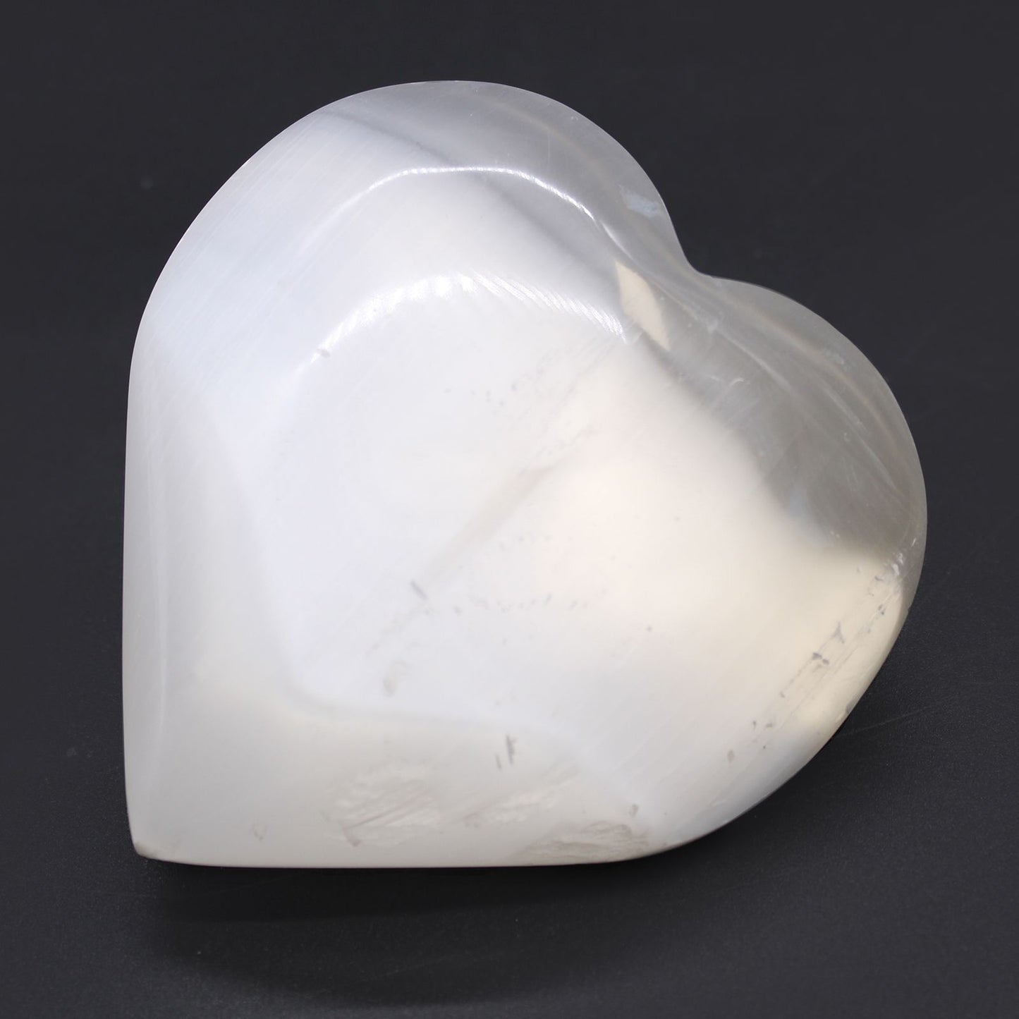 Selenite Heart Extra Large – polished 10 cm selenite crystal heart for energy cleansing, meditation and spiritual décor UK