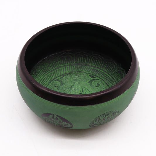 Earth Powder Singing Bowl - Mandala Buddha