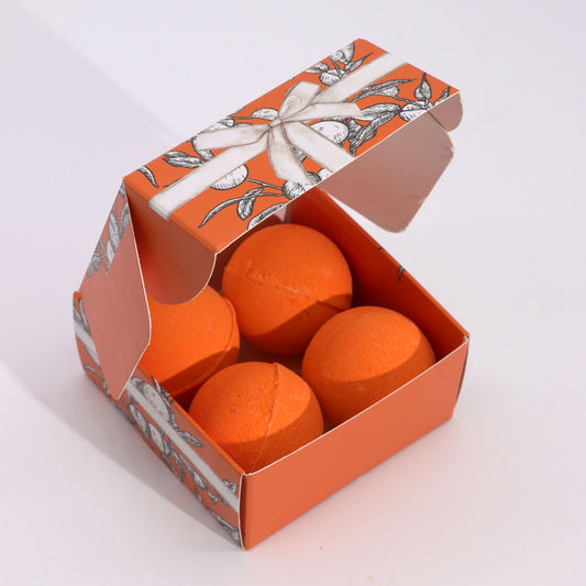 Set of 4 Vitamin C Bath Bombs Aromatherapy Quartet gift set