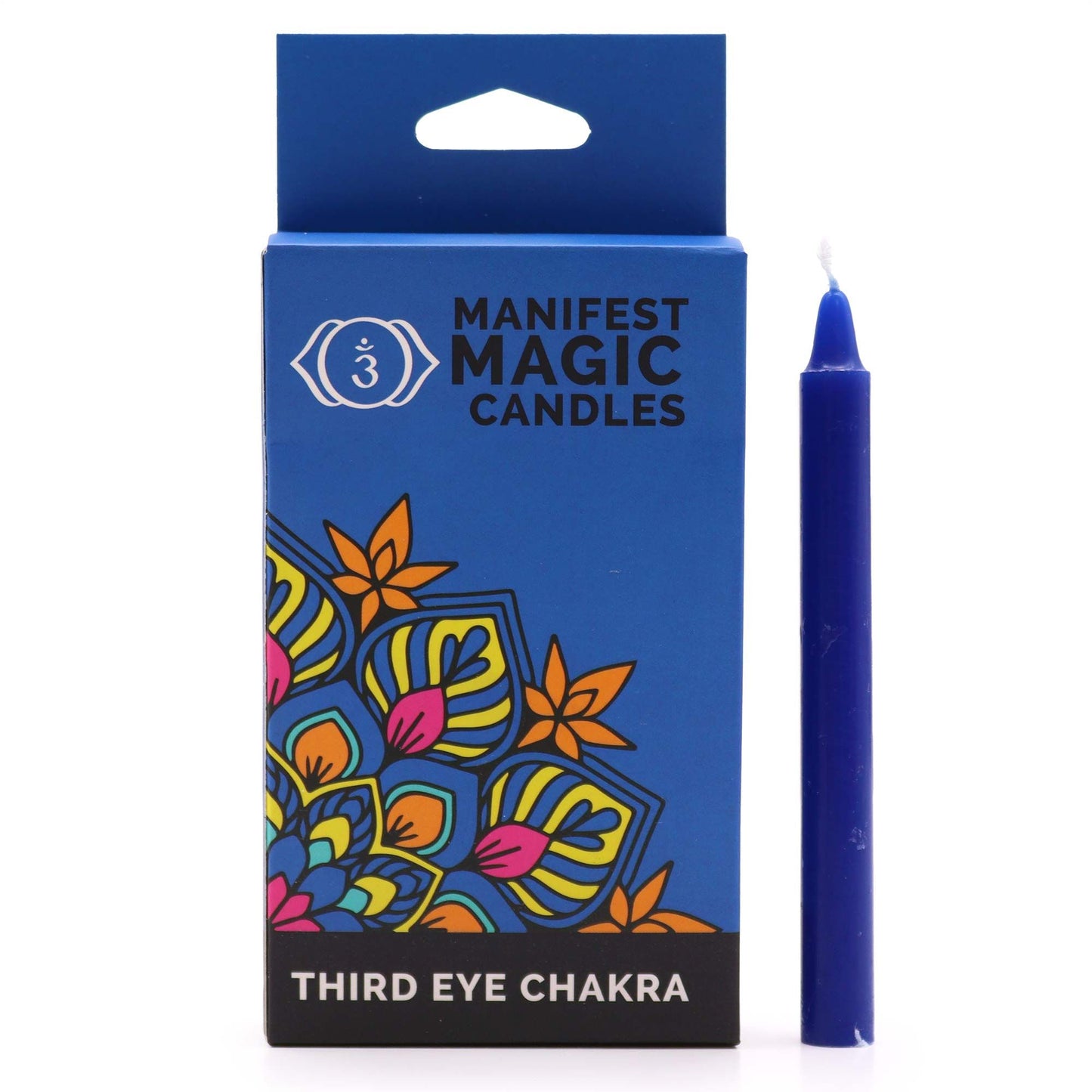 Manifest Magic Candles – Indigo (Pack of 12) ritual spell candles with approx. 90 minute burn time