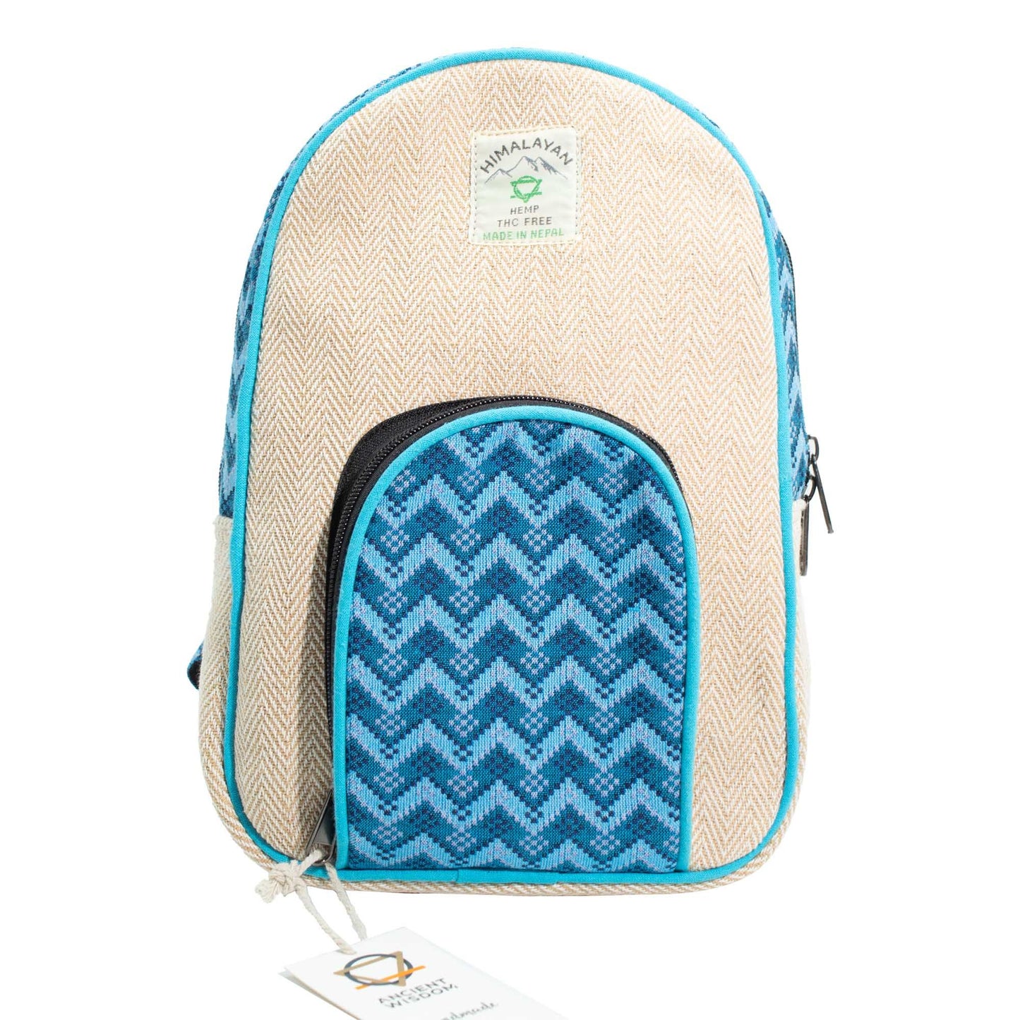 Medium Kathmandu Backpack Dhaka Design 30 x 21 x 9 cm woven boho backpack
