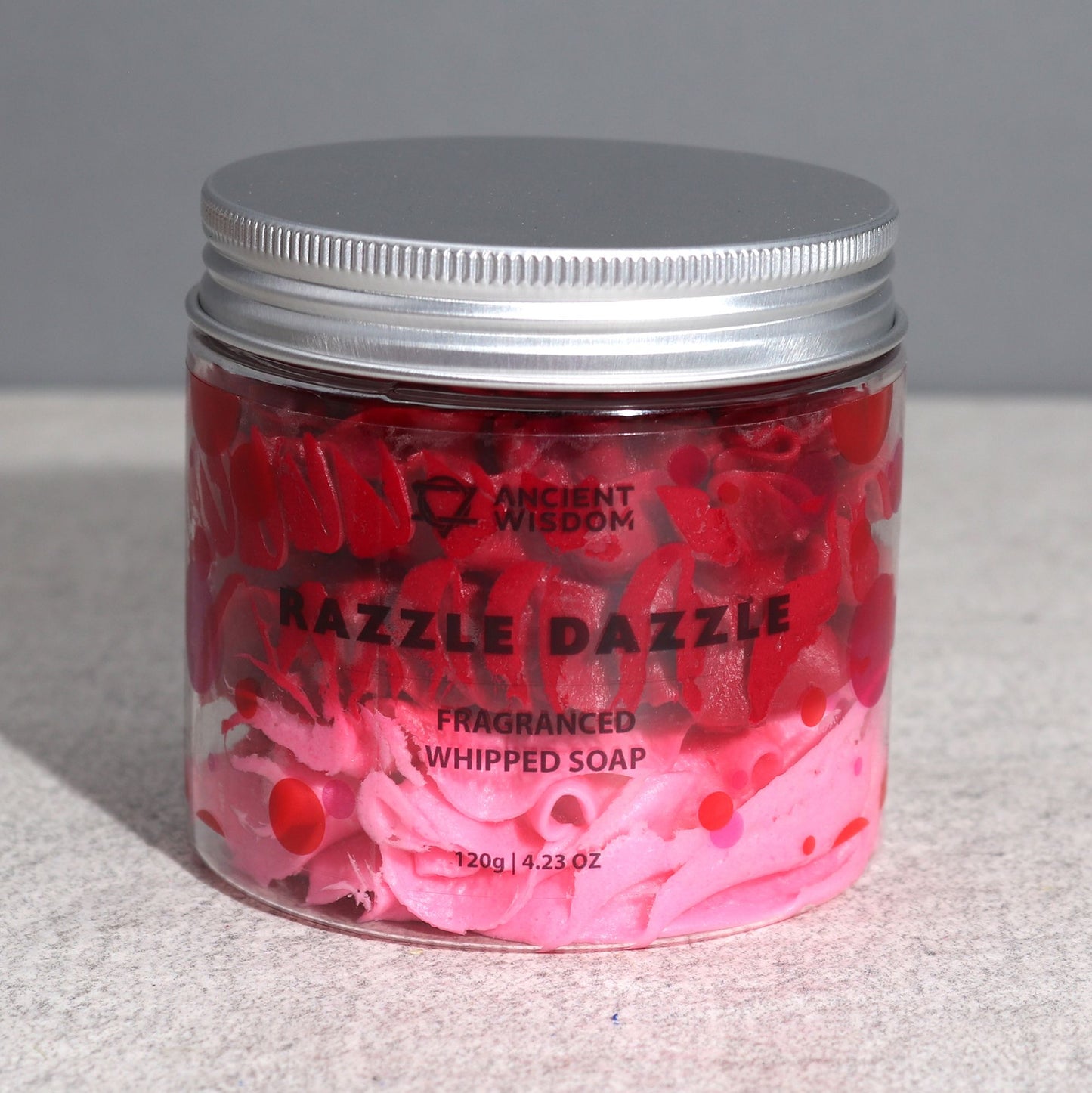 Razzle Dazzle Whipped Soap 120g sweet fruity whipped body soap with creamy texture