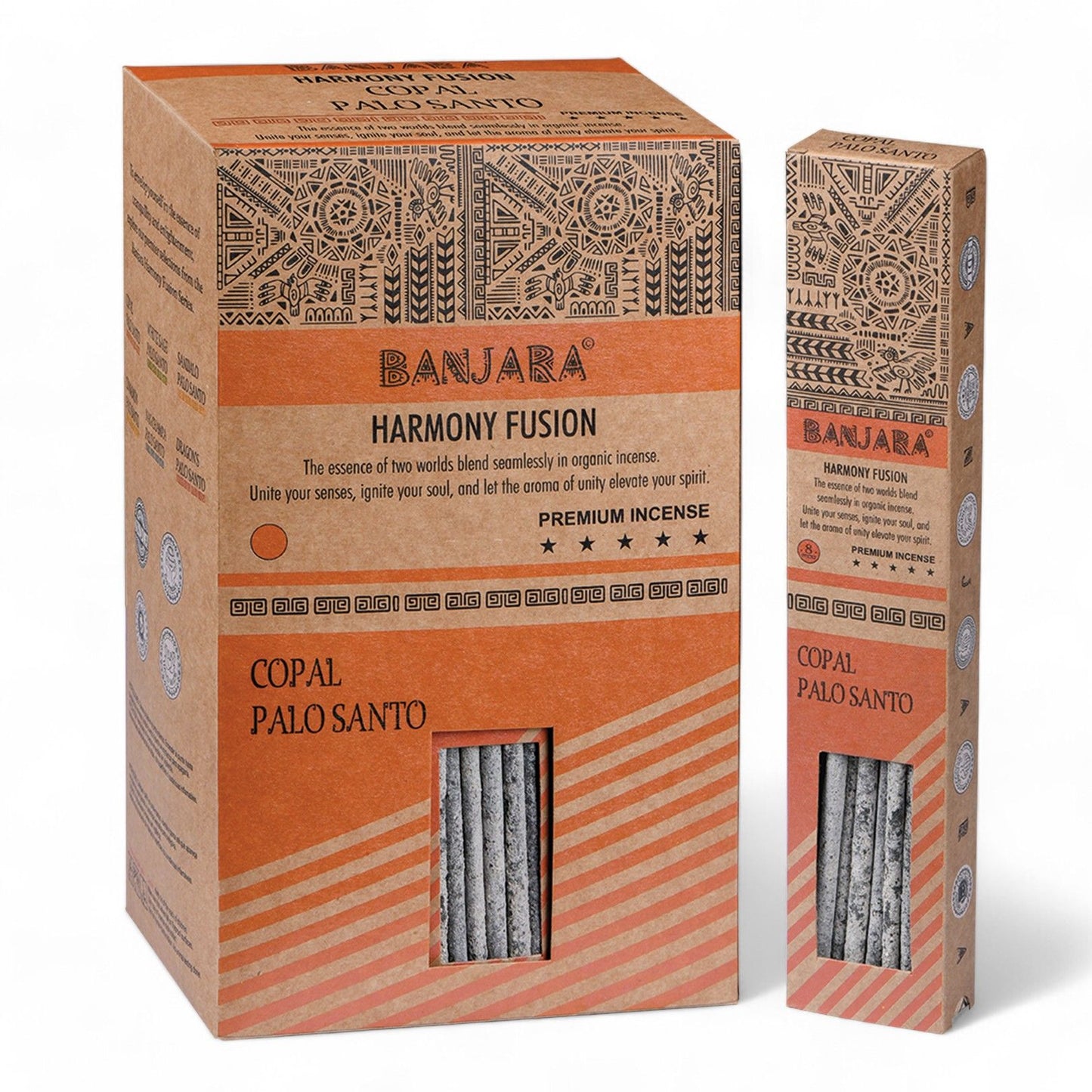Banjara Palo Santo Smudge Incense Sticks – Copal long-burning incense sticks for smoke cleansing, grounding, spiritual purification and ritual ambience