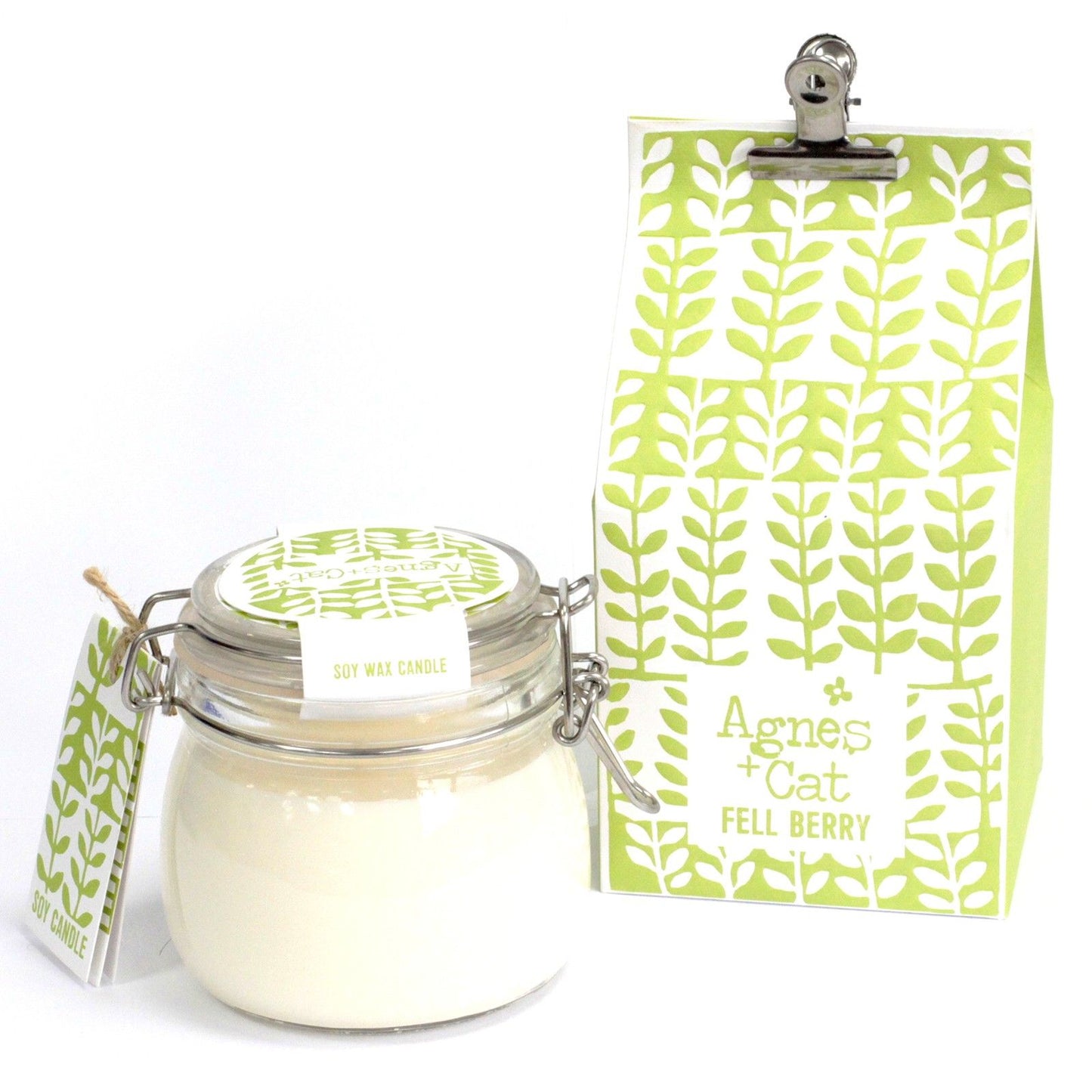 Agnes + Cat Fell Berry Kilner Jar Soy Candle – fruity berry candle in glass jar