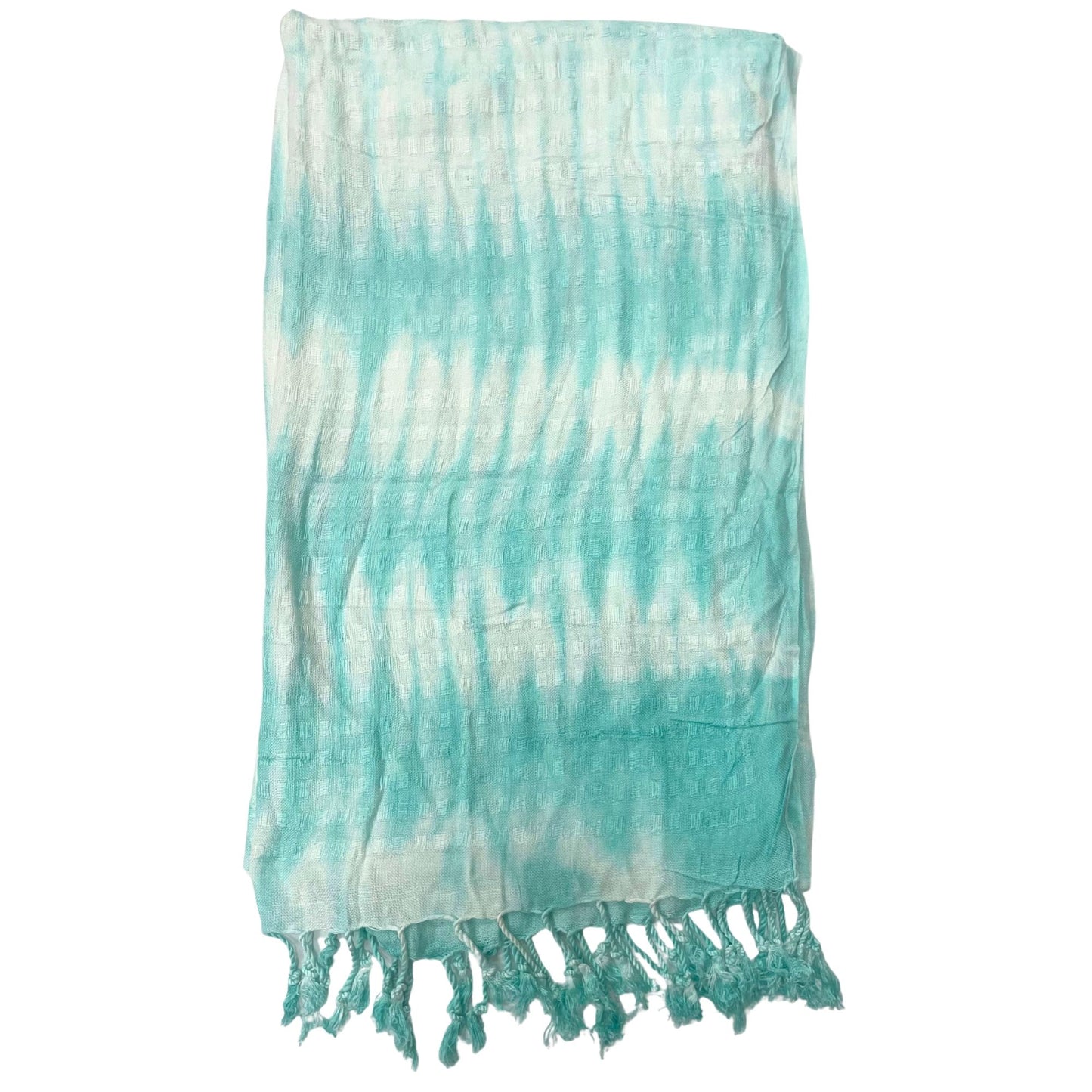 boho java teal striped scarf stole 62x200cm lightweight wrap