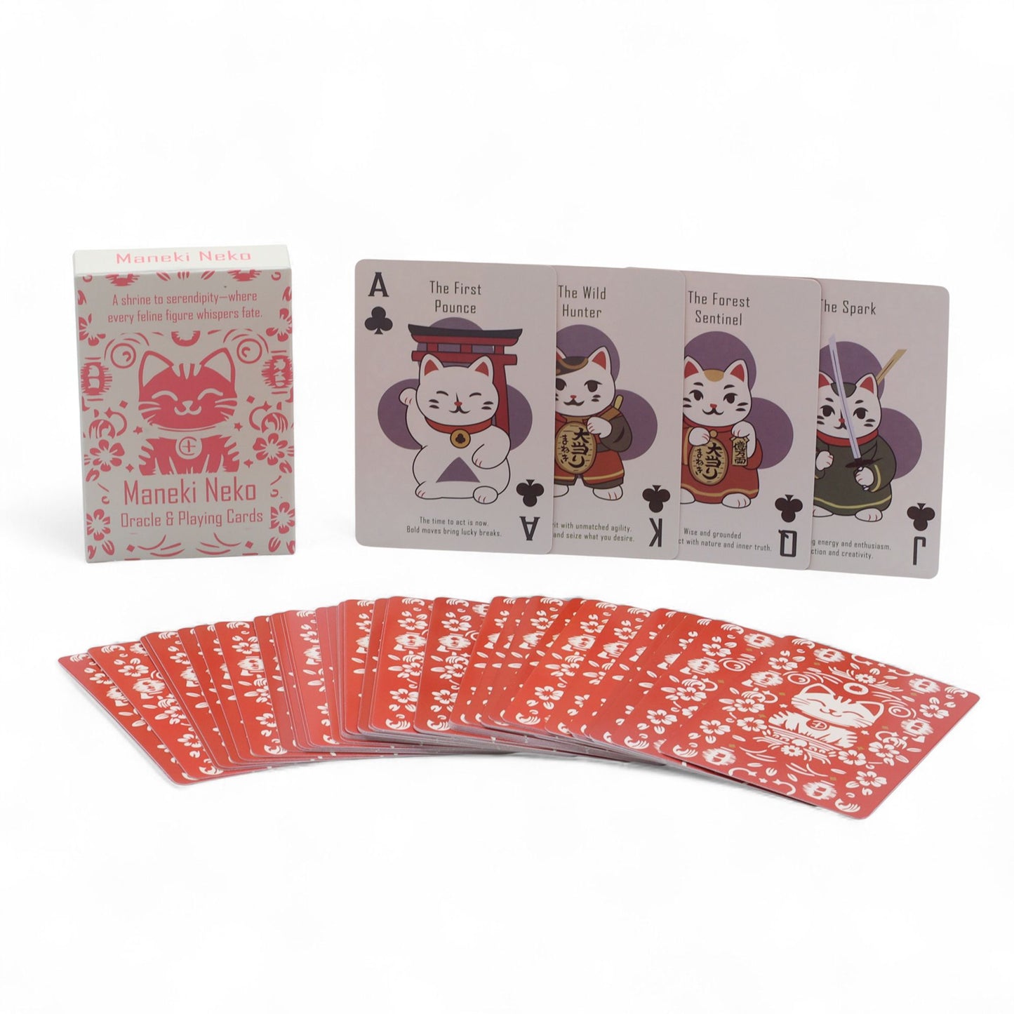 Fortune Cats Playing & Oracle Cards- Maneki Neko Deck
