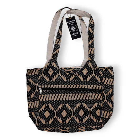 Nomad Sari Jacquard Natural Wander Muse Bags - Desert Loom