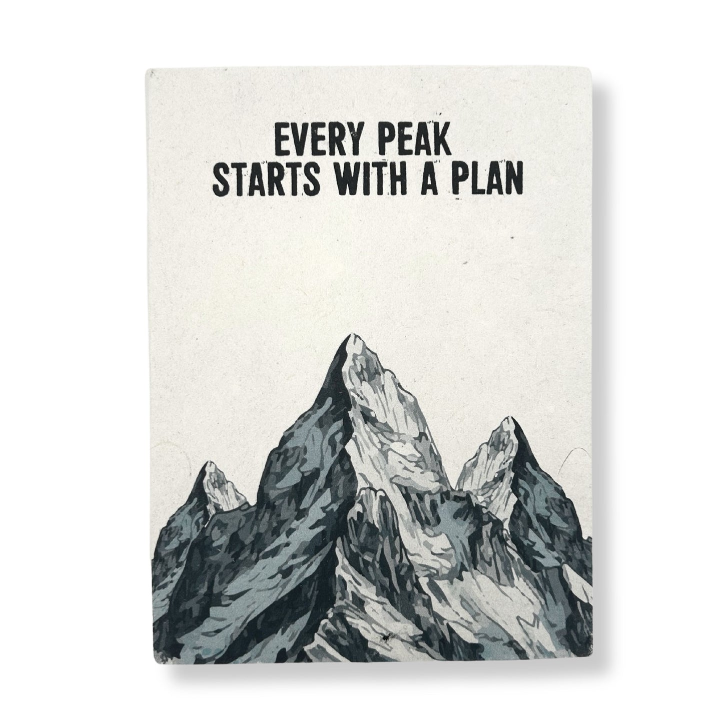 Every Peak Lokta Journal large handmade paper with inspirational cover and bookmark