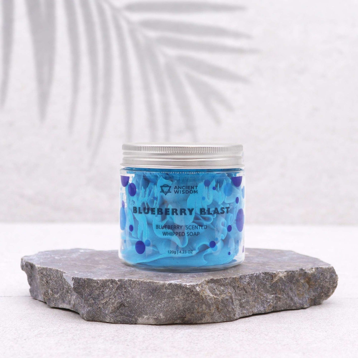 Blueberry Whipped Soap 120g fruity whipped body soap with creamy texture