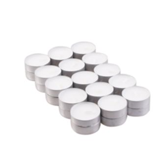 30 unscented tealight candles 4 hour burn white wax candles for oil burners and ambient lighting